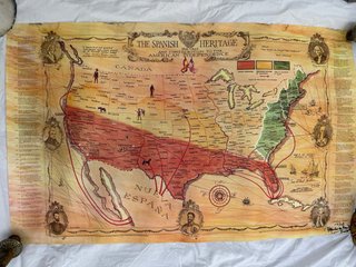 Mapa Histórico España América 1976
