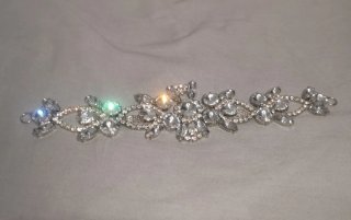 Abalorio Brillante Plateado
