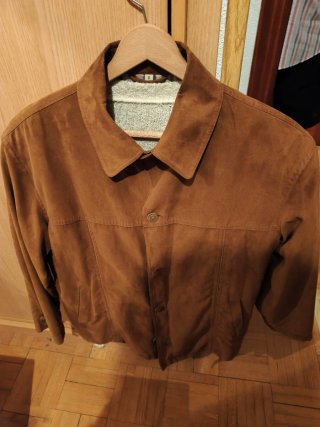 Chaqueta de ante marrón