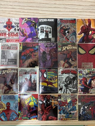 Set de 20 Pegatinas de Spiderman