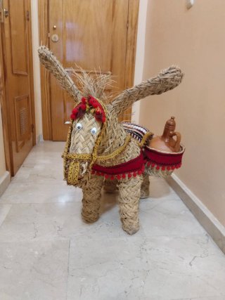 Burro de Esparto Artesanal