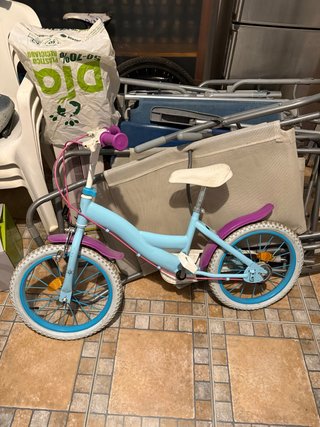 Bicicleta Infantil Azul y Morada