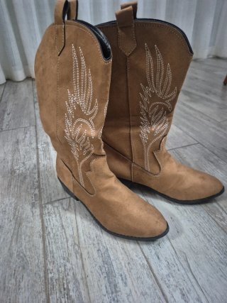 Botas Estilo Cowboy Marrones