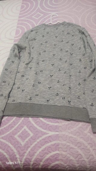 Jersey Gris con Estampado de Anclas