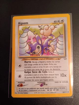 Carta Pokémon Aipom 26/111