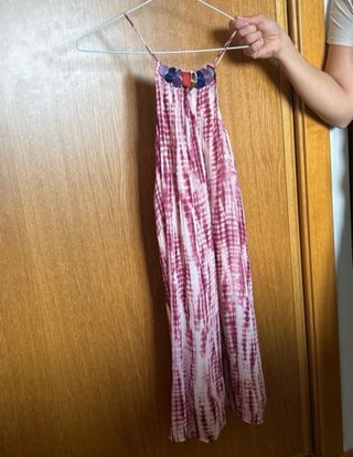 Vestido corto fluido estampado