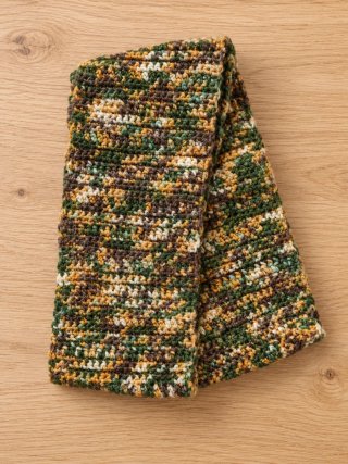 Cuello bufanda lana hecho a mano Merino y Bambú