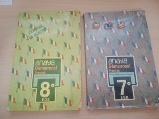 2 libros de francés EGB