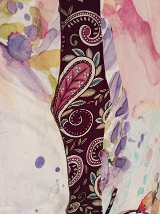 Cinturón fajín de tela estampado