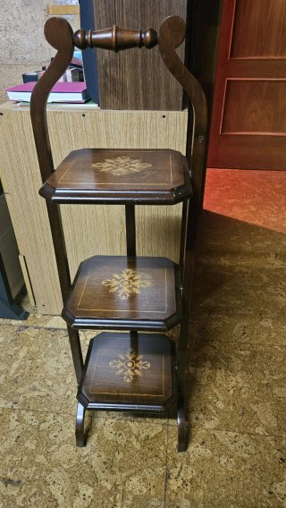 Mueble Auxiliar Plegable de Madera 3 Alturas