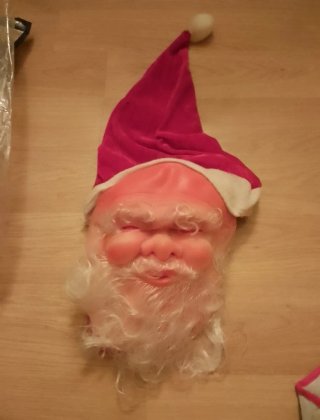 Careta de Papá Noel con Gorro