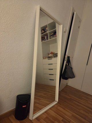 Espejo de Pie Blanco