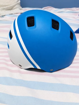 Casco de Bicicleta para Niño Azul y Blanco