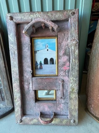 Cuadro Artesanal de Madera Antigua