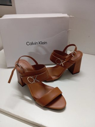 Sandali Calvin Klein in pelle cuoio tg 40
