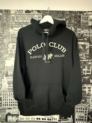 Sudadera Negra Polo Club Harvey Miller