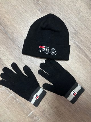 Set Gorro y Guantes Fila Negro