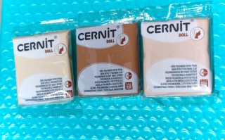 3 bloques de Arcilla Polimérica Cernit Doll