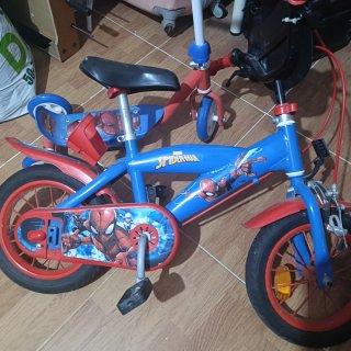 Bicicleta Infantil Spiderman y patín las dos cosa