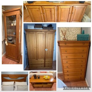 Lote de muebles madera. TAMBIEN POR SEPARADO