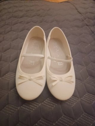 Manoletinas Blancas Talla 32