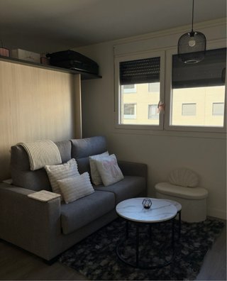 Sofá cama Gris de Tela