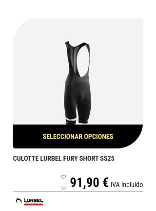 Culotte Lurbel Fury Short SS25