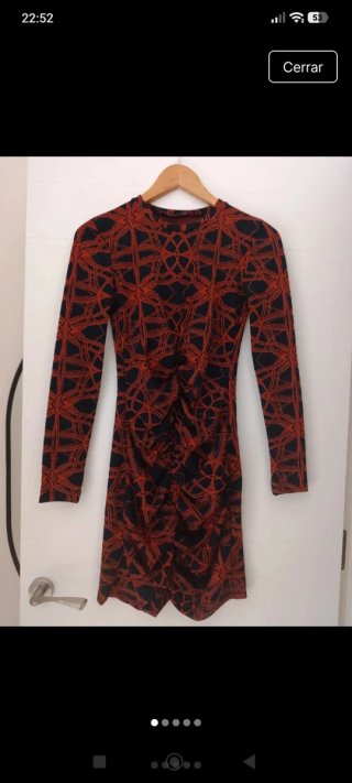 Vestido de punto Zara estampado