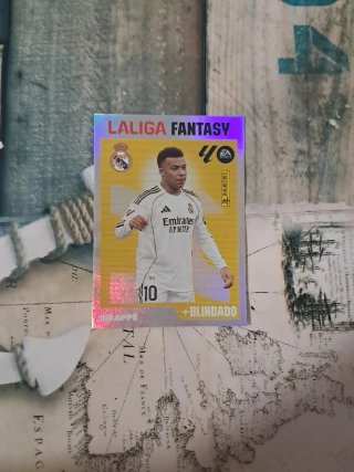 Cromo Panini LaLiga Fantasy Mbappé Blindado