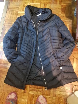 Chaquetón Plumas Punto Roma Negro Talla 44