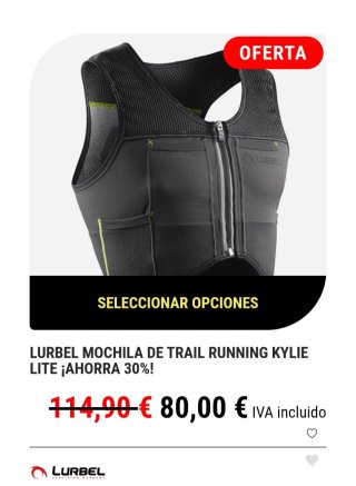 Mochila de Trail Running Lurbel Kylie Lite