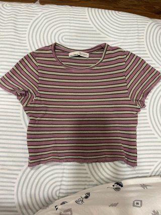 Top Manga Corta Pull&Bear Rayas Talla S