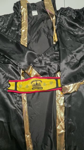 Disfraz de Boxeador con Bata y Cinturón