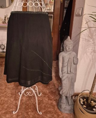 Falda Negra con Detalles de Pedrería y más prendas
