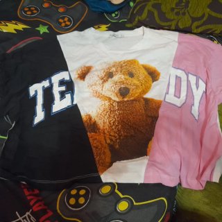 Camiseta Teddy Bear Tricolor