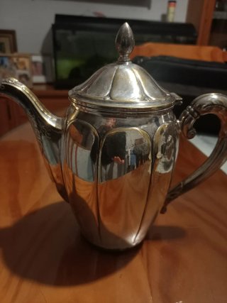 Tetera Antigua Plateada