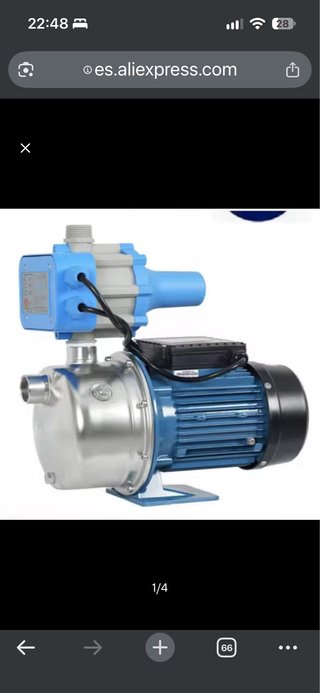 Bomba de agua con controlador automático