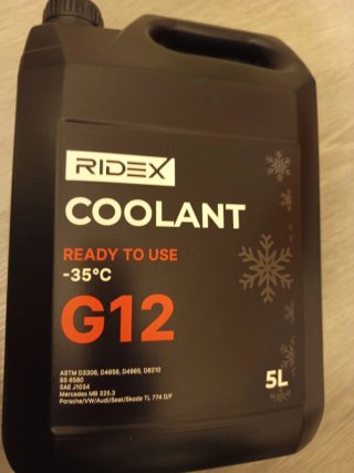 Líquido Refrigerante G12 Ridex 5L