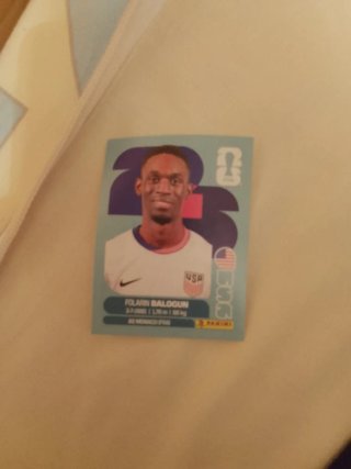 Cromo Panini Folarin Balogun