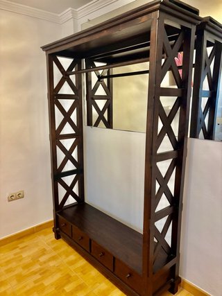 Perchero entrada  de Madera 125 cm