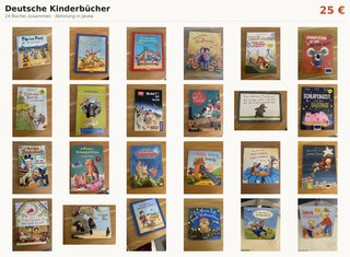 Lote 24 libros infantiles en alemán