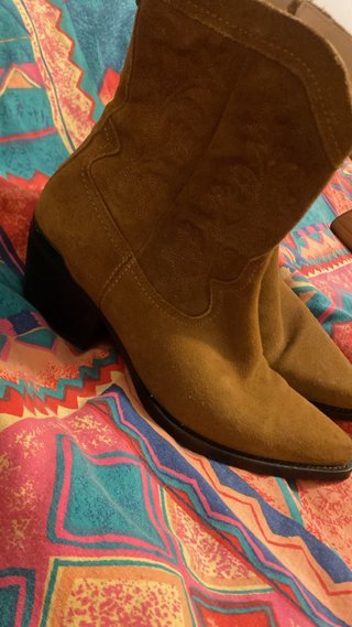 Botines Estilo Cowboy Marrones