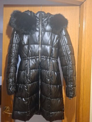 Abrigo Acolchado Negro Talla S