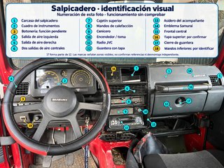 DESPIECE Salpicadero Suzuki Samurai SJ410 1.0