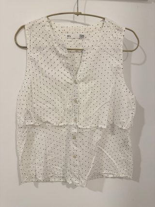 Blusa Sfera Blanca con Lunares Talla S