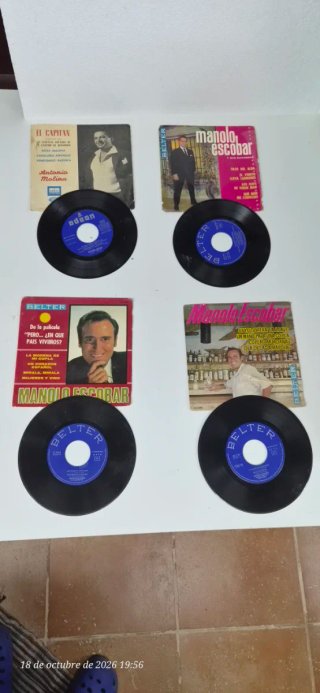 Lote de 4 Discos de Vinilo Vintage