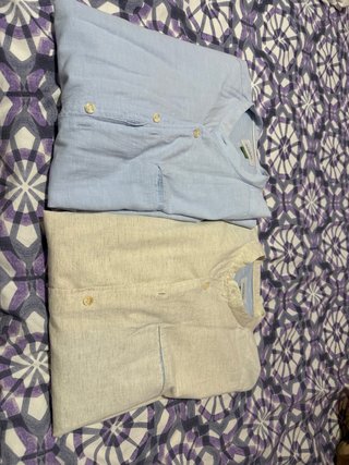 2 Camisas Cuello Mao Pull&Bear Talla M 3€/camisa