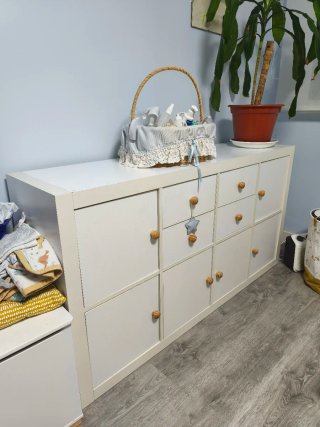 Estantería IKEA Kallax 4x2 con puertas