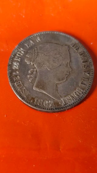 Moneda Isabel II 1867