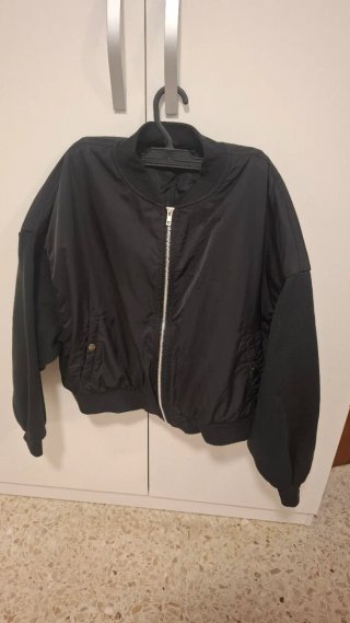 Chaqueta Bomber Negra